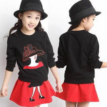 Load image into Gallery viewer, Toddler Girls Clothing Sets Back To School Outfit Girls Skirt Set Spring Autumn Winter tracksuit for 4 5 6 7 8 9 10 11 12 Years - nevaehshalo