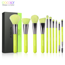 Load image into Gallery viewer, Docolor Neon Makeup Brushes 10/15pcs Professional Synthetic Hair Powder Foundation Eye Shadows Blending Contour Make Up Brushes - nevaehshalo
