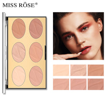 Load image into Gallery viewer, Wet And Dry Matte Multi-Function Six Color Nose Shadow Silhouette High Gloss Powder Oil Waterproof Durable Honey Powder
