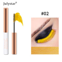 Load image into Gallery viewer, Cream Waterproof Anti Sweat Not Dizzy Dye Slender Long Curl Warped Thick Color Mascara
