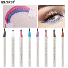 Load image into Gallery viewer, Soft Tip Color Eyeliner Waterproof Durable Liquid Eyeliner White Eyeliner Pencil Very Fine Liquid Eyeliner Pen
