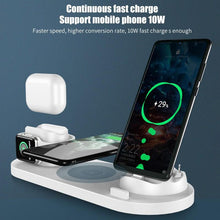 Load image into Gallery viewer, 6 in 1 Wireless Charger Dock Station for iPhone/Android/t Charging For Apple Watch AirPods Pro
