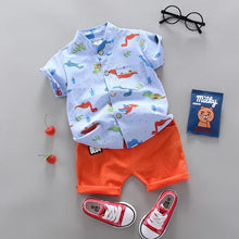 Load image into Gallery viewer, Fashion Baby Boy Summer Casual Clothes Set Top Shorts 2PCS
