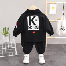 Load image into Gallery viewer, Boys Jacket Suit T-Shirt Pants 3Pcs/sets  Infant an Toddler Sportswear
