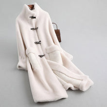 Load image into Gallery viewer, Real Fur Coat High Quality  New Long Sheep Shearling Women Winter Jackets Wool
