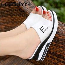 Load image into Gallery viewer, Summer Outdoor Women Wedges Slippers Slip-On Shoes
