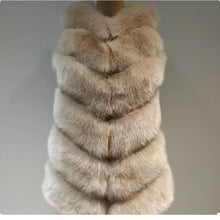 Load image into Gallery viewer, Lisa Colly Women Long  Fox Fur Vest Women Winter Fashion
