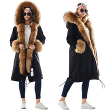 Load image into Gallery viewer, Maomaokong Winter Woman Natural Fur Overcoat
