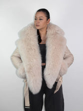 Load image into Gallery viewer, Classical Double Faced Fur Lined Jackets For Women Fox Fur Collar
