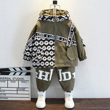 Load image into Gallery viewer, Boys camouflage  suit two piece set  camouflage
