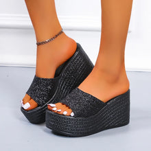 Load image into Gallery viewer, New Women Slippers Wedges Platform Beach Flip Flops Trend High Heel
