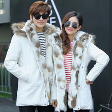 Load image into Gallery viewer, Real Fur Winter Jacket Men Parkas Thicken Warm Coat
