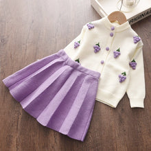 Load image into Gallery viewer, Bear Leader Baby Girl Casual Clothing Sets  Sweater Top Suspender Skirt Fashion Outfits
