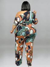 Load image into Gallery viewer, Plus Size Jumpsuit Women Summer Clothes Short Sleeve Jumpsuits with Sash Streetwear 5xl Jumpsuits Wholesale Bulk Dropshipping
