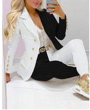 Load image into Gallery viewer, Women&#39;s Set Long Sleeve Blazer Pants Suit  Lady
