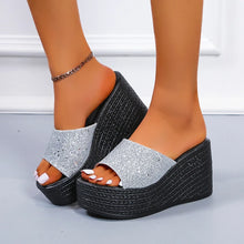 Load image into Gallery viewer, New Women Slippers Wedges Platform Beach Flip Flops Trend High Heel
