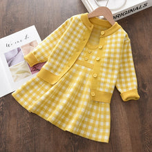 Load image into Gallery viewer, Bear Leader Baby Girl Casual Clothing Sets  Sweater Top Suspender Skirt Fashion Outfits
