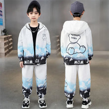 Load image into Gallery viewer, Boys Suits Coat +Pants 2PCS/Sets 2024 White Warm Thicken Winter Autumn School Plus Size Children Clothing
