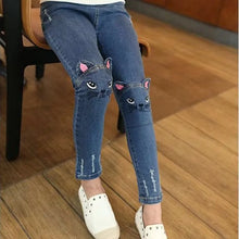 Load image into Gallery viewer, Casual Embroidery Design Girls Jeans Pants Teen
