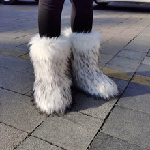 Load image into Gallery viewer, Women Plush Knee High Snow Boots  Faux Fur Furry Warm
