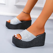 Load image into Gallery viewer, New Women Slippers Wedges Platform Beach Flip Flops Trend High Heel
