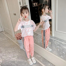 Load image into Gallery viewer, Girl Casual Outfit  Hooded Coat+Trousers Fashion Sports Set
