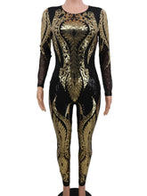 Load image into Gallery viewer, Sexy Long sleeve Sequin bodycon jumpsuit women body bodysuit one piece birthday party nightclub outfits womens jumpsuits overall

