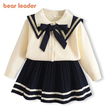 Load image into Gallery viewer, Bear Leader Baby Girl Casual Clothing Sets  Sweater Top Suspender Skirt Fashion Outfits
