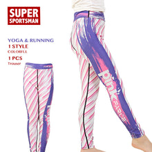 Load image into Gallery viewer, Girls Gym Leggings Running Yoga Pants Fitness High Waist Tights
