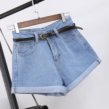 Load image into Gallery viewer, High Waist Women Jeans Denim Shorts Pockets Casual Short - nevaehshalo
