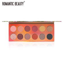 Load image into Gallery viewer, Romantic Beauty 12 Color Dazzle Eye Shadow Plate Pearlescent
