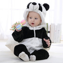 Load image into Gallery viewer, Cute Cartoon Flannel Baby Rompers Novelty Rabbit Cotton Baby Boys Girls Animal Rompers Stitch Baby&#39;s Sets kigurumi New born - nevaehshalo
