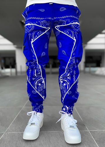 Men's European and American casual pants sports pants trousers multi-pocket overalls - nevaehshalo