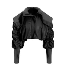 Load image into Gallery viewer, Women&#39;s Winter New Style Casual Lapel Pleated Sleeve Cotton Jacket
