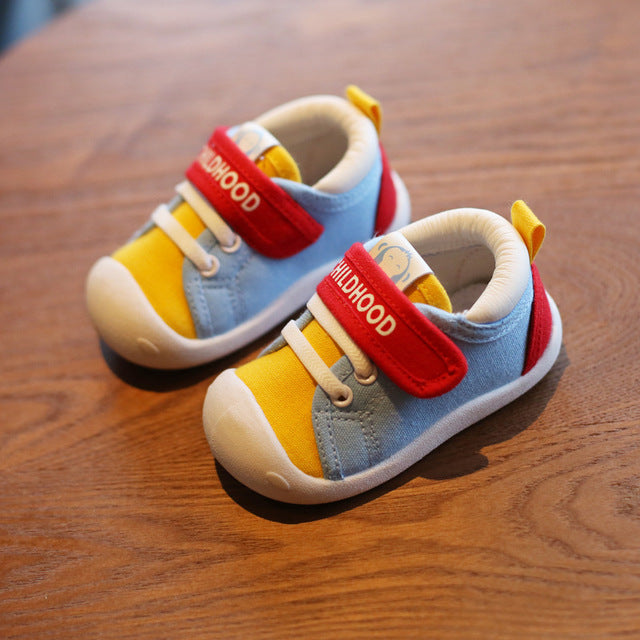 Spring Infant Toddler Shoes Girls Boys Casual Canvas Shoes Soft Bottom Comfortable Non-slip Kid Baby First Walkers Shoes - nevaehshalo