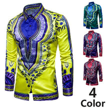 Load image into Gallery viewer, Africa Clothing Men&#39;s Shirt Print Bazin African
