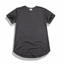 Load image into Gallery viewer, Men Summer Curved Hem Longline Hip Hop T-shirts - nevaehshalo
