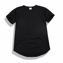 Load image into Gallery viewer, Men Summer Curved Hem Longline Hip Hop T-shirts - nevaehshalo
