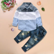 Load image into Gallery viewer, Boy Clothing Sets T-shirt+Jeans - nevaehshalo
