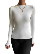 Load image into Gallery viewer, Winter Women&#39;s Wear Slim Soft Half High Collar Knit Shirt
