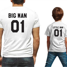 Load image into Gallery viewer, Family Look matching outfits father and son big litter man Dad baby summer fathers day clothing T-shirt for daddy and me clothes - nevaehshalo
