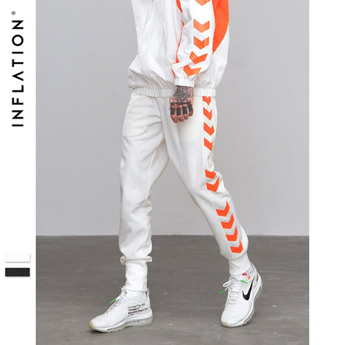 INFLATION  Sweatpants Side Traffic Lane Line Printed Male Streetwear Track Pants Trousers Casual Jogger Pants - nevaehshalo