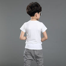 Load image into Gallery viewer, Boys Summer  Two Sets of Sportswear Short Sleeve T Shirt +pant - nevaehshalo
