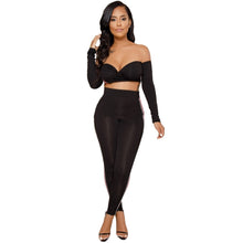 Load image into Gallery viewer, Sexy two piece set Short tube tops Pencil Pants Plus size women tracksuit womens two piece sets Fashion outfits - nevaehshalo
