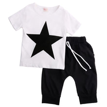 Load image into Gallery viewer, Boys Clothes Star T-shirt Tops Harem Pants 2pcs Outfits - nevaehshalo
