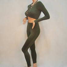 Load image into Gallery viewer, Women 2 pieces long sleeve   Sexy Tops And Pants Sets - nevaehshalo
