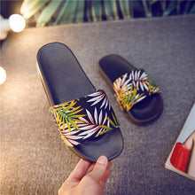 Load image into Gallery viewer, Forest Bamboo Shoes Woman Badslippers Summer Indoor Slippers Zapatos De Mujer Beach Flip Flops Bathroom Home Slippers - nevaehshalo
