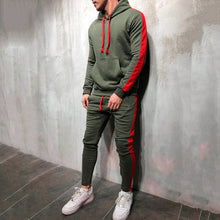 Load image into Gallery viewer, 2 Pieces Sets Men  Hooded Sweatshirt +Drawstring Pants
