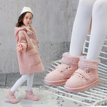 Load image into Gallery viewer, Winter Girls&#39;Snow Boots 2020 New Warm Skid-proof Boys&#39; Cotton Shoes 1-15 Years Old Children&#39;s School genuine leather suede Boots - nevaehshalo
