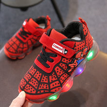 Load image into Gallery viewer, 1-14 Years Old Luminous Sneakers Boy Girl Cartoon LED Light Up Shoes Glowing with Light Kids Shoes Children Led Sneakers Brand - nevaehshalo
